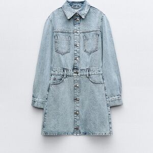 Zara denim dress size small nwt